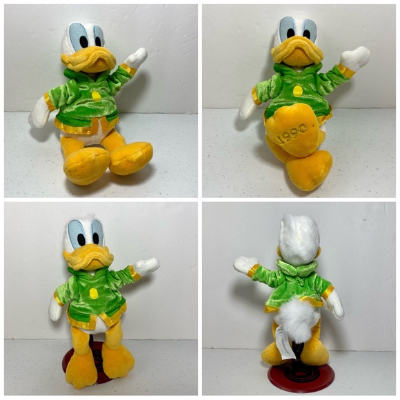 Retro Donald Duck Through The Years Bean Bag Plush Disney 2003 Set Of 5 mint - Picture 8 of 17